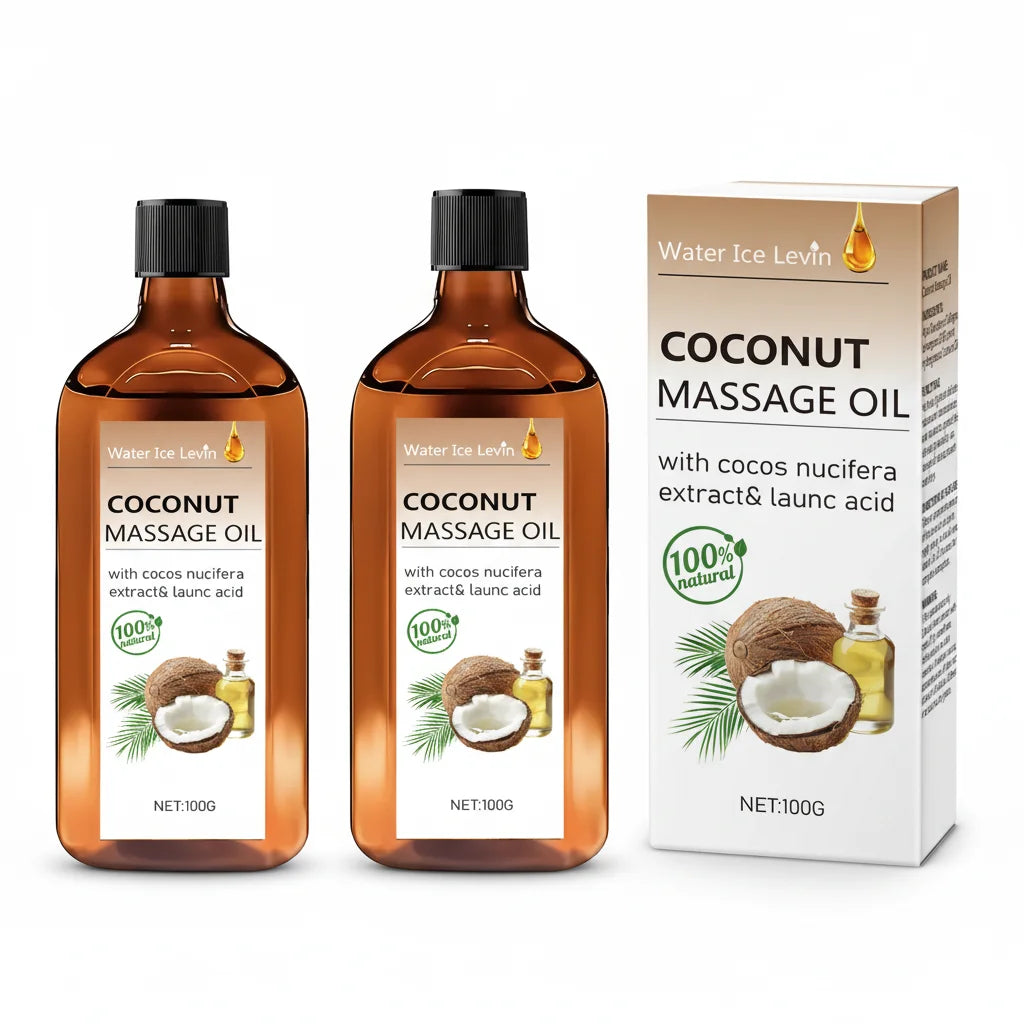 Natural Coconut Massage Oil with Lemongrass Hydrating Body Skin Care - 15
