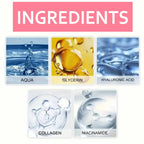 Water Ice Levin Collagen Hyaluronic Acid Facial Mask 60g Hydrating Cream