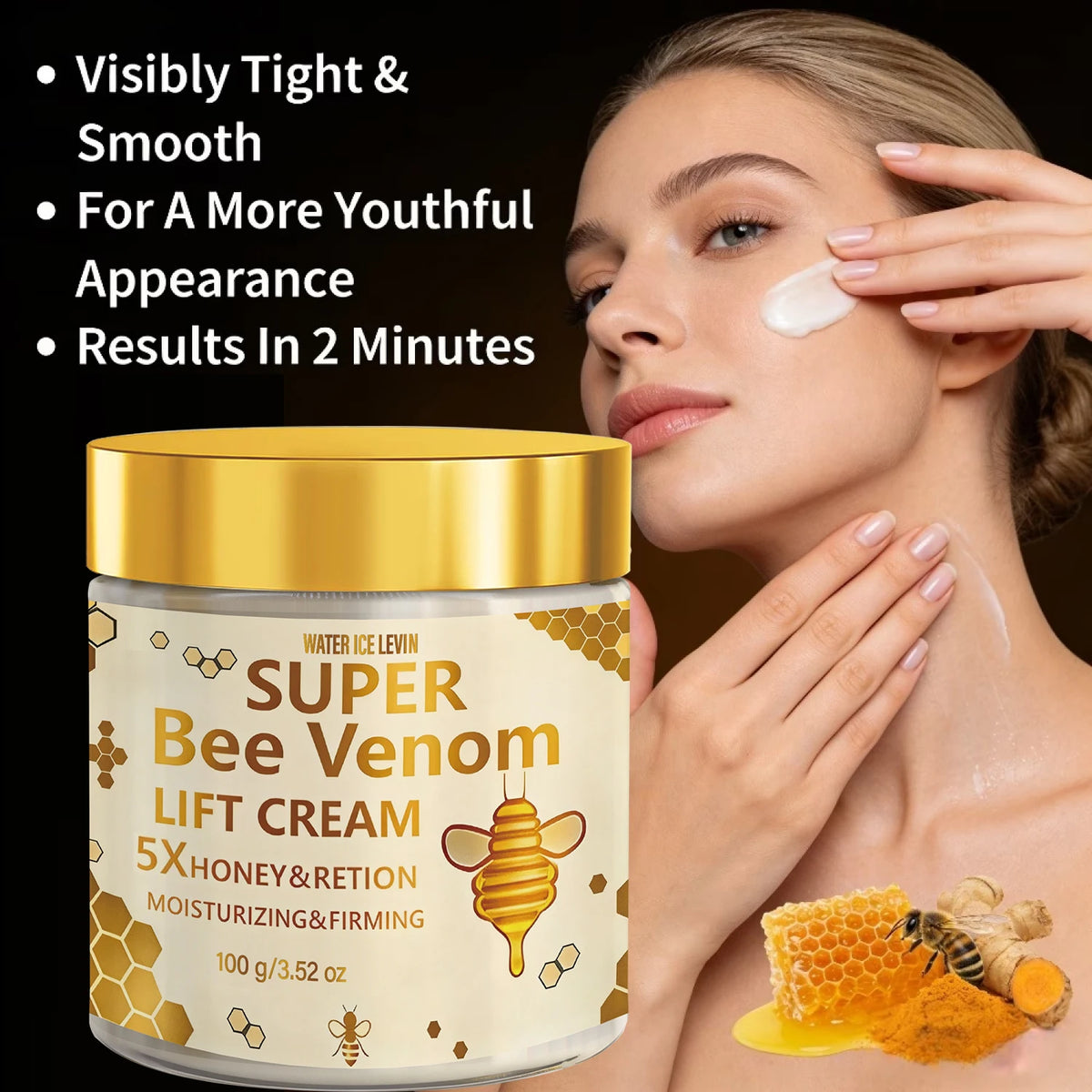 Bee Venom Firming Face Cream Anti Aging Retinol Moisturizer