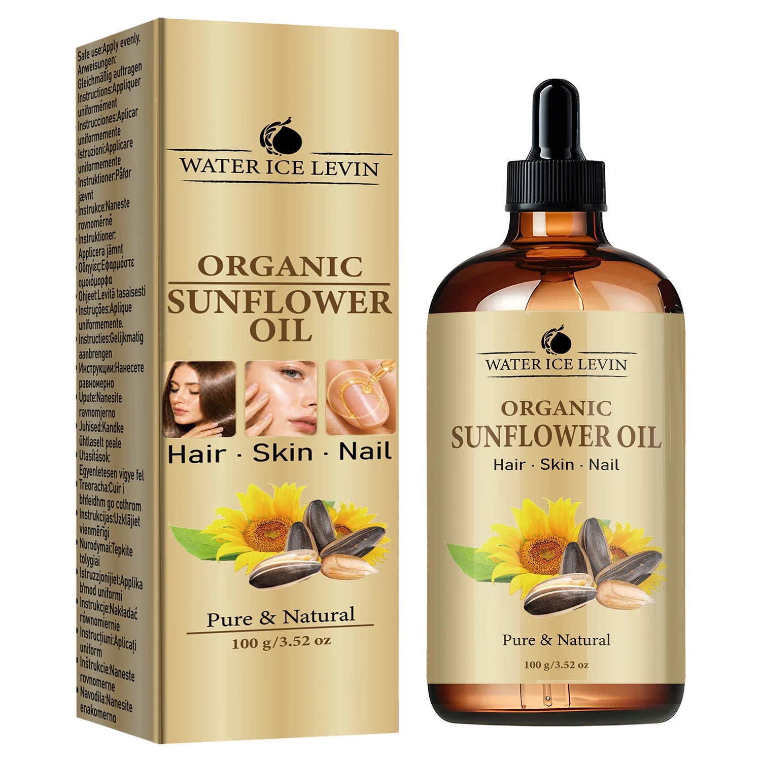 Organic Sunflower Oil 100g for Hair Skin and Nail Hydration - 6