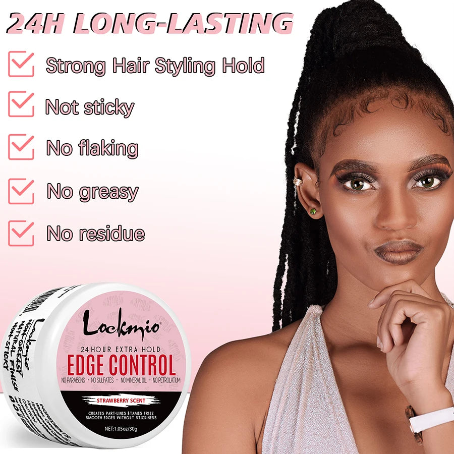 30g Extra Hold Edge Control Hair Styling Pomade and Braiding Wax