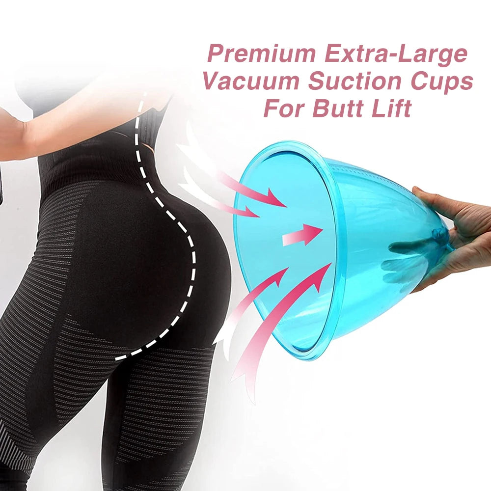 Vacuum Massage Cups for Breast and Buttock Lifting