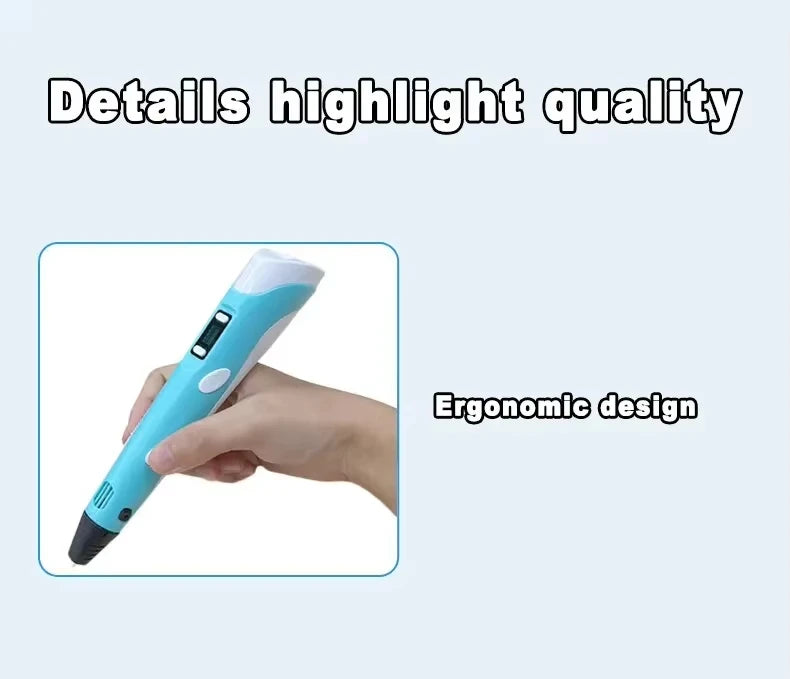 3D Printing Pen for Kids DIY Drawing Art