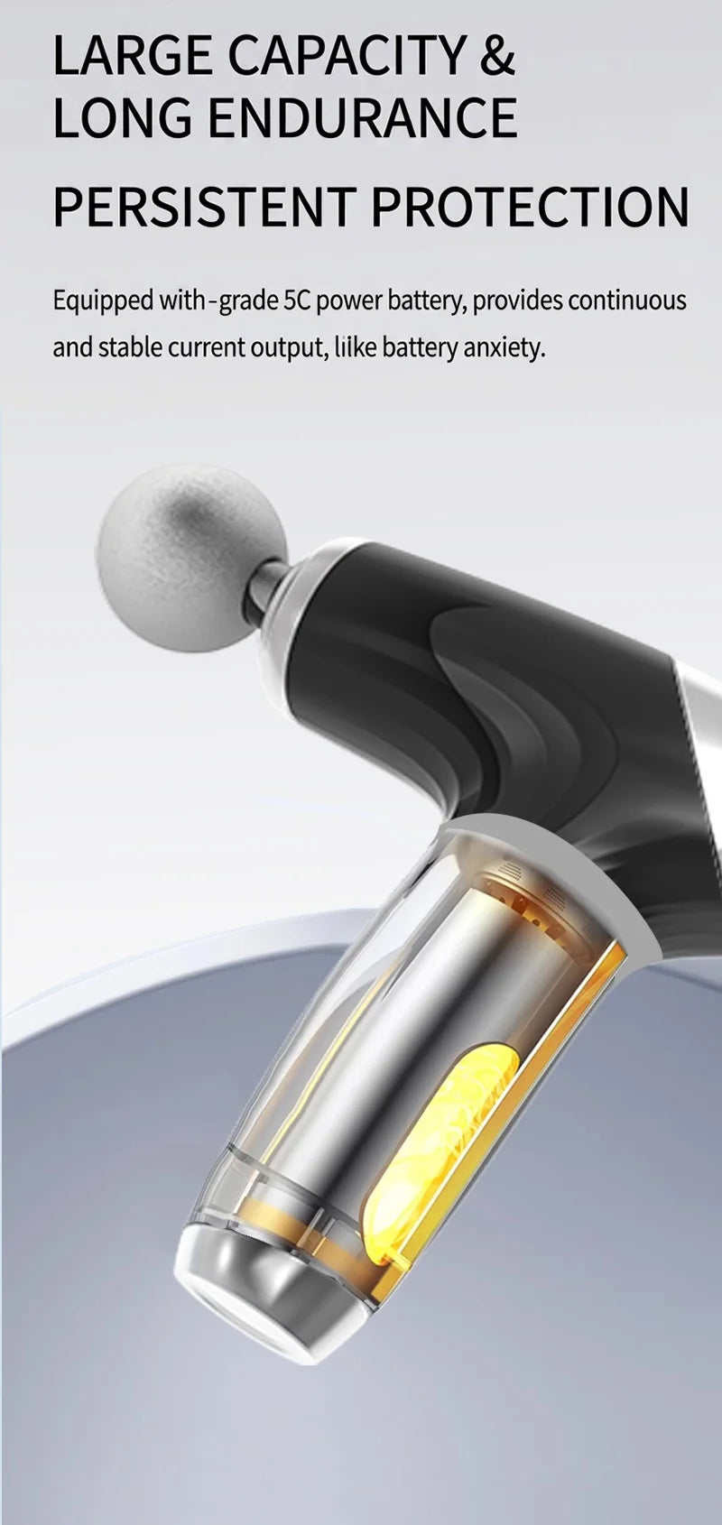 Portable Deep Tissue Percussion Massage Gun for Muscle Recovery - 19