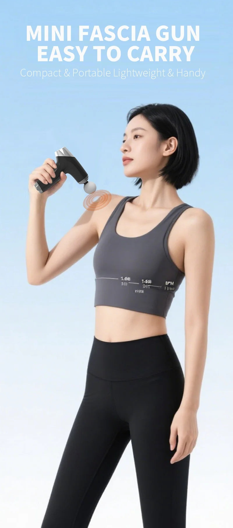 Portable Deep Tissue Percussion Massage Gun for Muscle Recovery