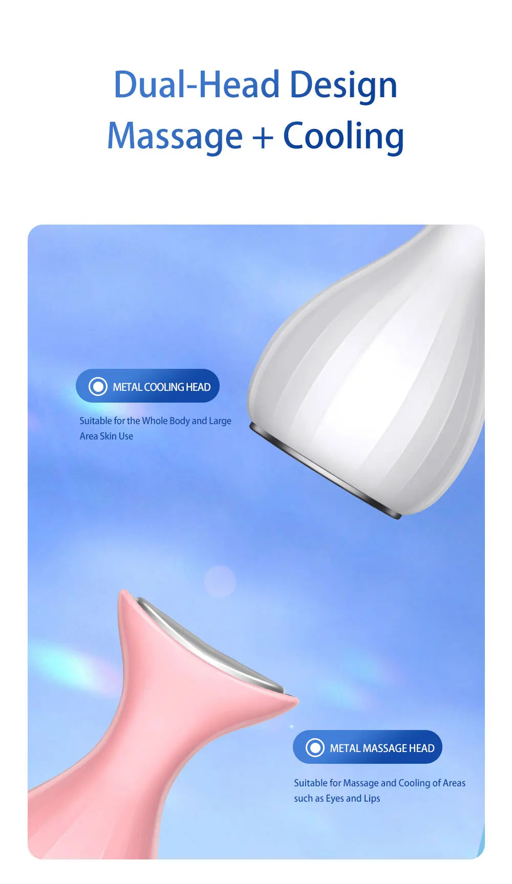 Handheld Facial Cold Compress Ice Massager for Skin Tightening
