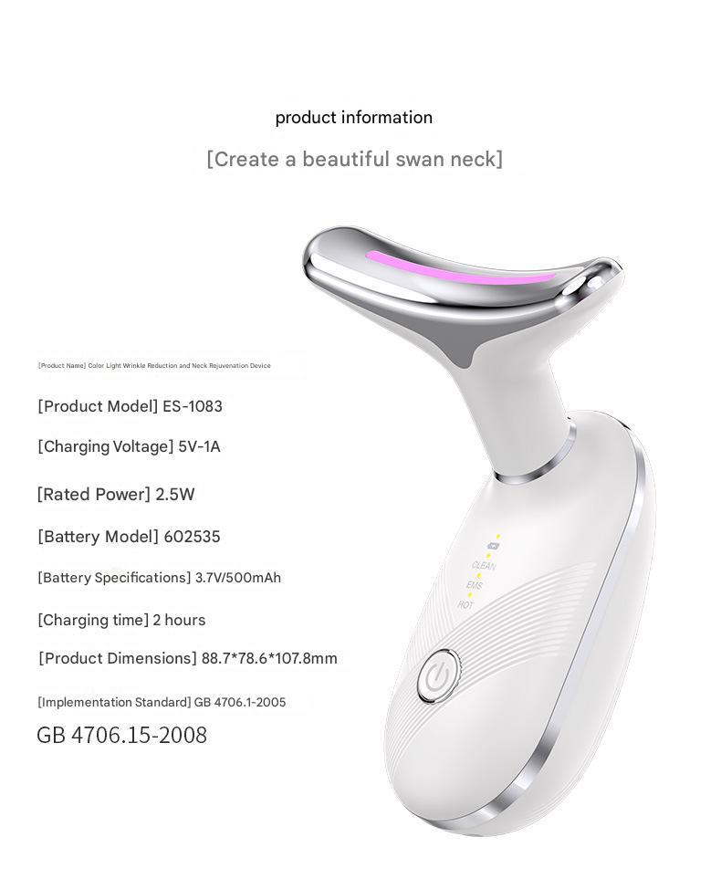 LED Red Light Facial and Neck Sculpting Massager - 14