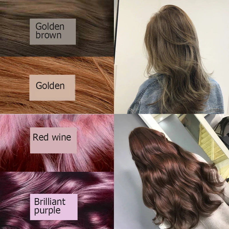 500ml Herbal Hair Color Shampoo for Gray Hair Coverage and Shine