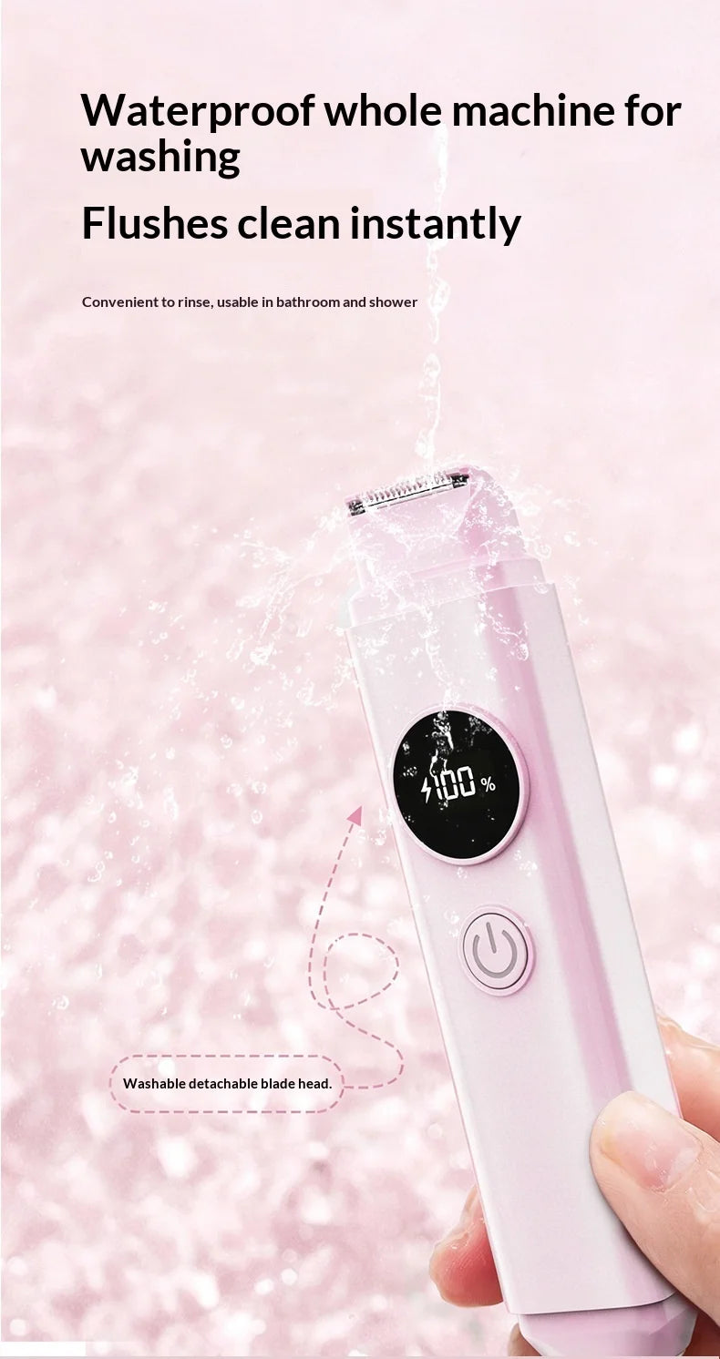 2-in-1 Painless Electric Hair Trimmer for Face and Body
