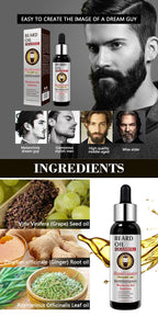 Guanjing Beard Growth Oil Natural Organic Men Beard Conditioner 60ml