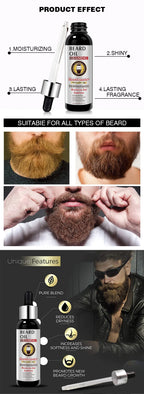 Guanjing Beard Growth Oil Natural Organic Men Beard Conditioner 60ml