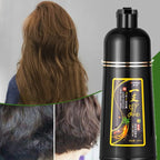 500ml Herbal Hair Color Shampoo for Gray Hair Coverage and Shine