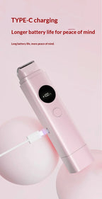 2-in-1 Painless Electric Hair Trimmer for Face and Body