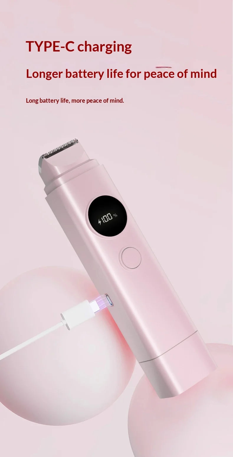 2-in-1 Painless Electric Hair Trimmer for Face and Body