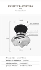 Stainless Steel Mushroom Gua Sha Massage Tool for Face and Body