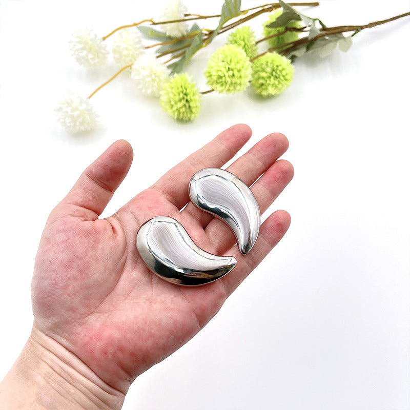 Stainless Steel Cooling Eye Pads for Puffiness and Dark Circles