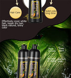 500ml Herbal Hair Color Shampoo for Gray Hair Coverage and Shine