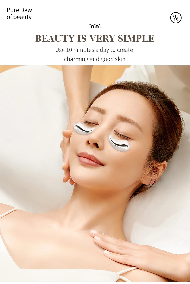 Stainless Steel Cooling Eye Pads for Puffiness and Dark Circles