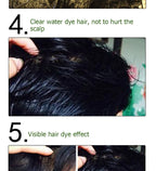 500ml Herbal Hair Color Shampoo for Gray Hair Coverage and Shine