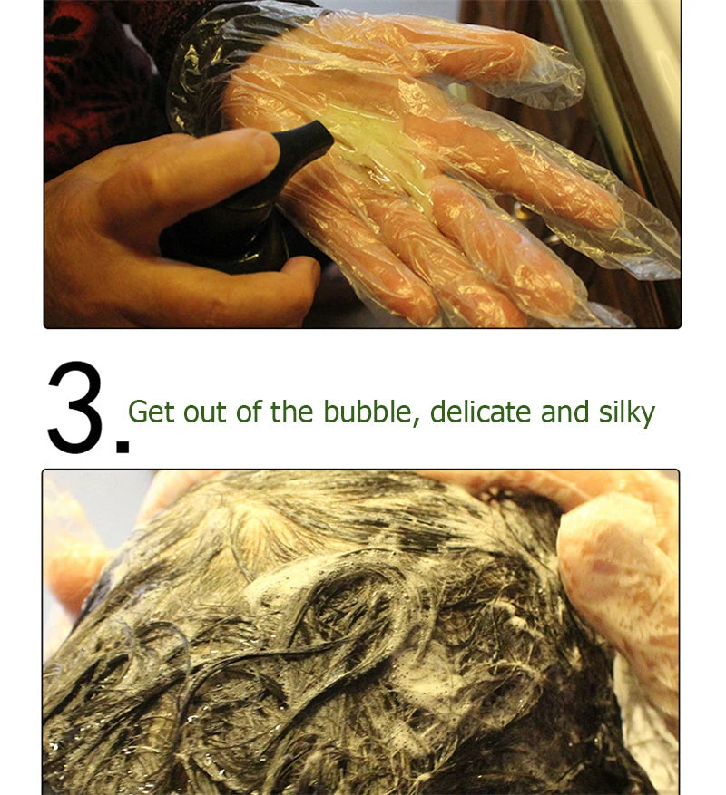 500ml Herbal Hair Color Shampoo for Gray Hair Coverage and Shine - 14