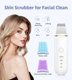 Ultrasonic Skin Scrubber and Facial Pore Cleansing Spatula