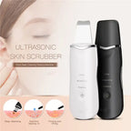 Ultrasonic Facial Skin Scrubber and Deep Pore Cleansing Spatula