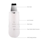 Ultrasonic Facial Skin Scrubber and Deep Pore Cleansing Spatula