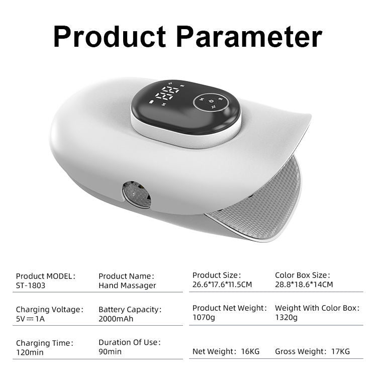 Wireless Heated Hand Massager with Air Compression