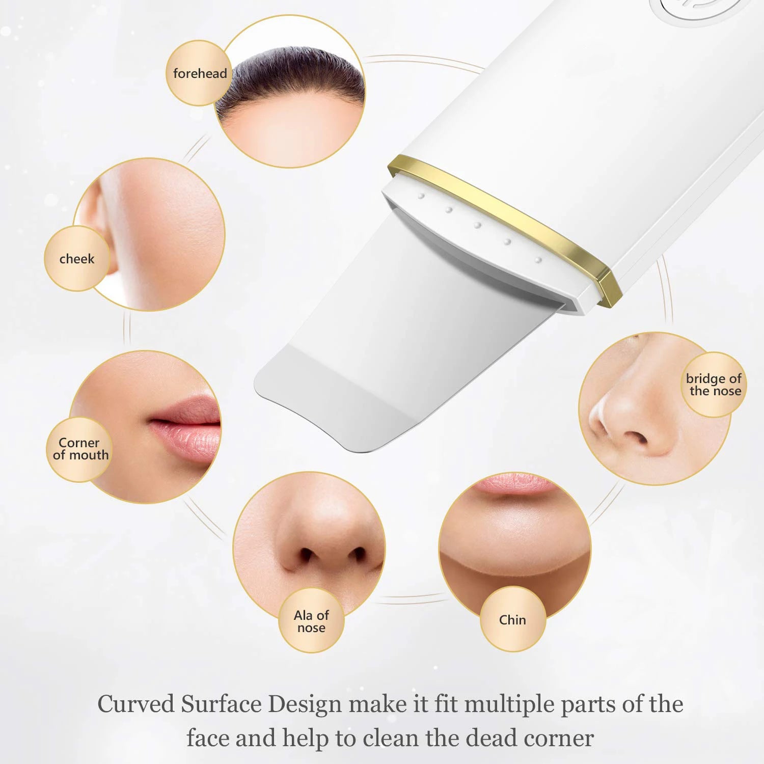 Ultrasonic Skin Scrubber and Facial Pore Cleansing Spatula - 9