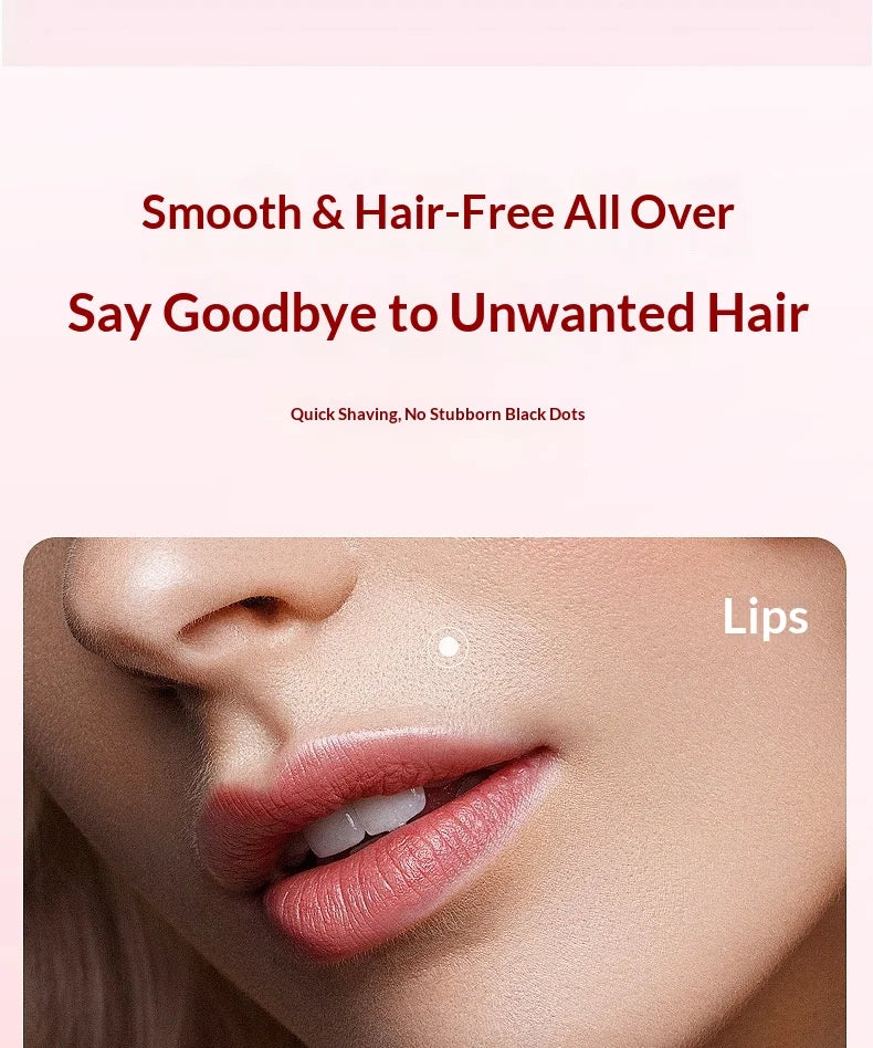 2-in-1 Painless Electric Hair Trimmer for Face and Body