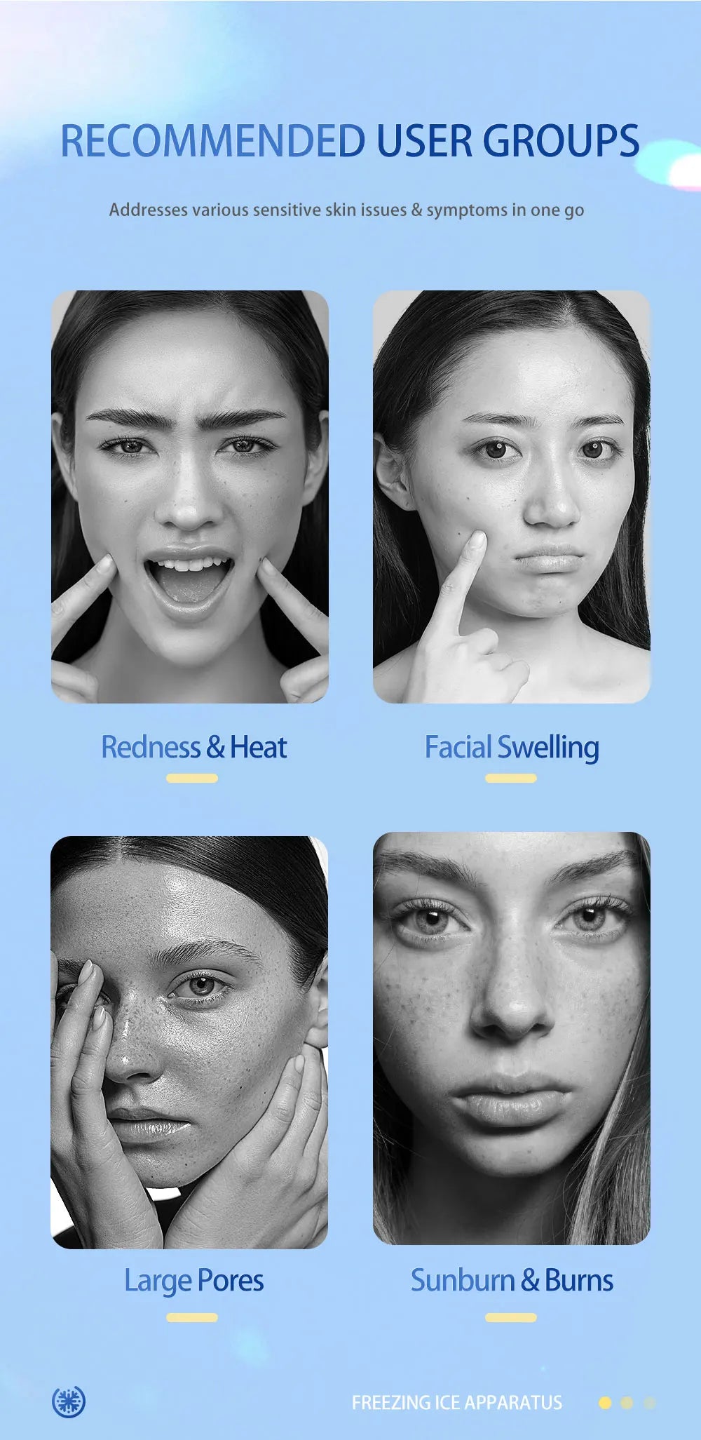 Handheld Facial Cold Compress Ice Massager for Skin Tightening - 9