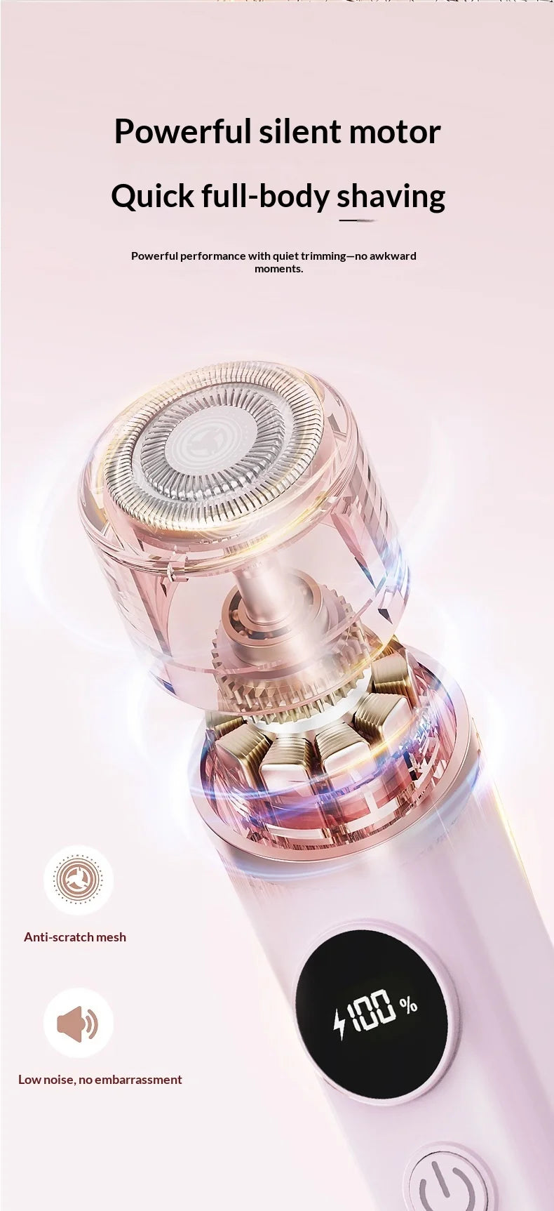2-in-1 Painless Electric Hair Trimmer for Face and Body - 16