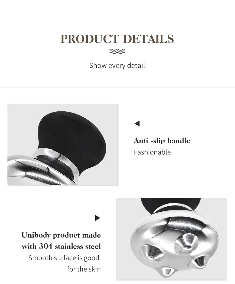 Stainless Steel Mushroom Gua Sha Massage Tool for Face and Body