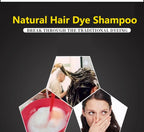 Natural Ginger Herbal Hair Dye Shampoo 500ml for Gray Hair Coverage