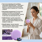 Blueberry Fields Solid Hair Conditioner Bar for Frizz Repair 60g
