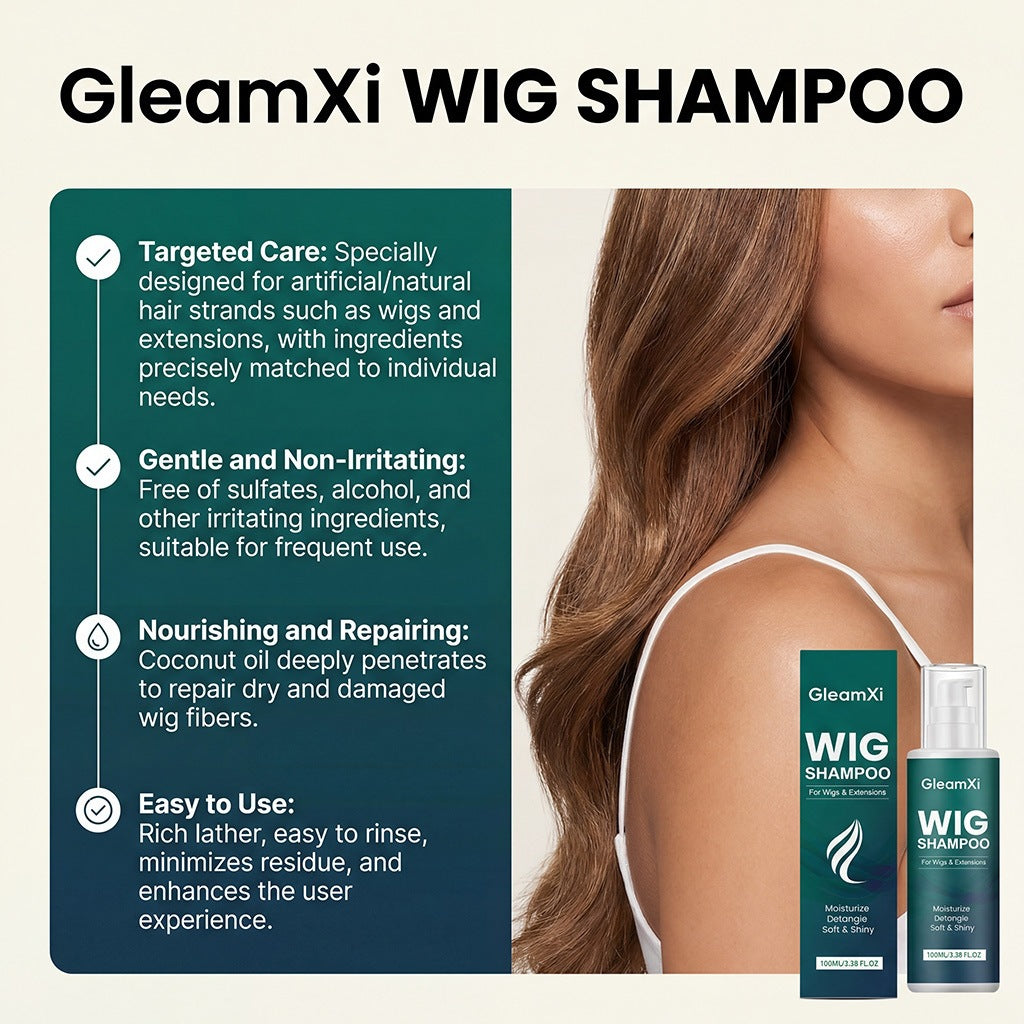 Moisturizing Wig Shampoo for Human Hair and Synthetic Extensions