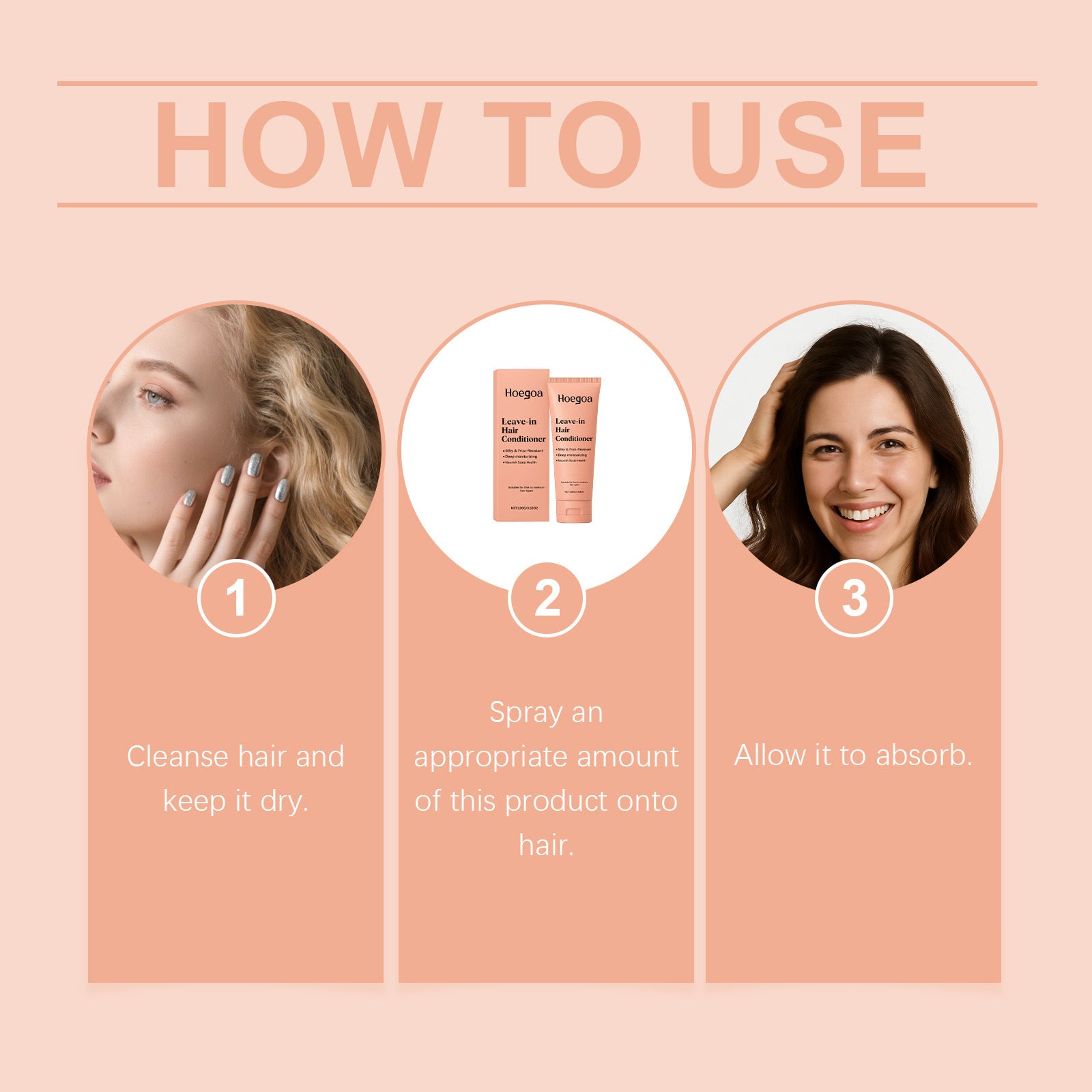 Leave-in Hair Conditioner Cream for Anti-Frizz and Deep Moisturizing - 9