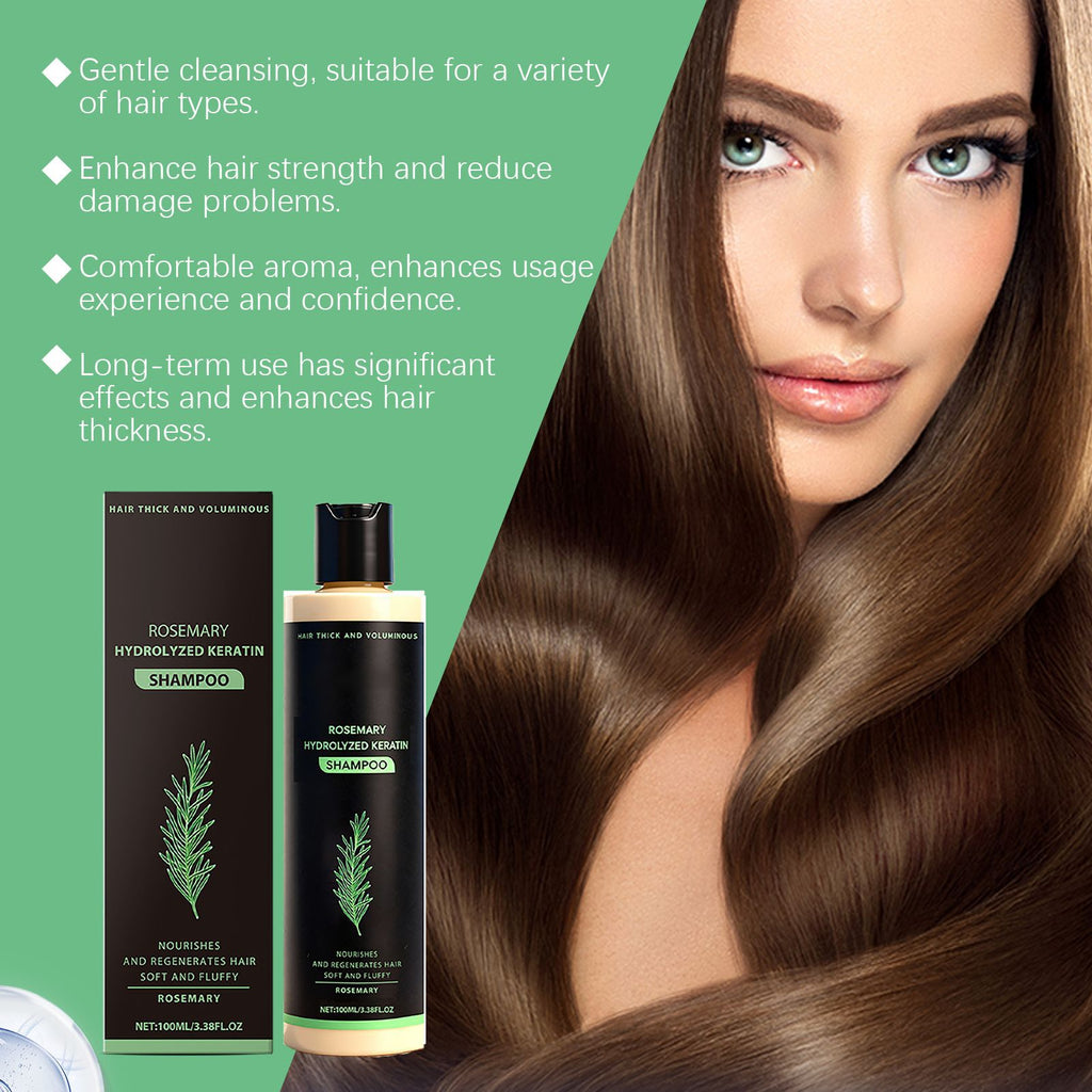 Rosemary Hydrolyzed Keratin Shampoo for Hair Repair and Volume