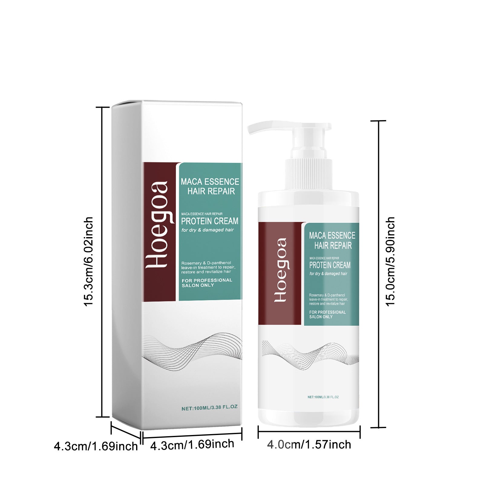 Rosemary Leave-In Protein Hair Repair Treatment Cream 100ml