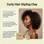 Curling Sea Clay Hair Styling Pomade 70g Matte Finish Natural Hold