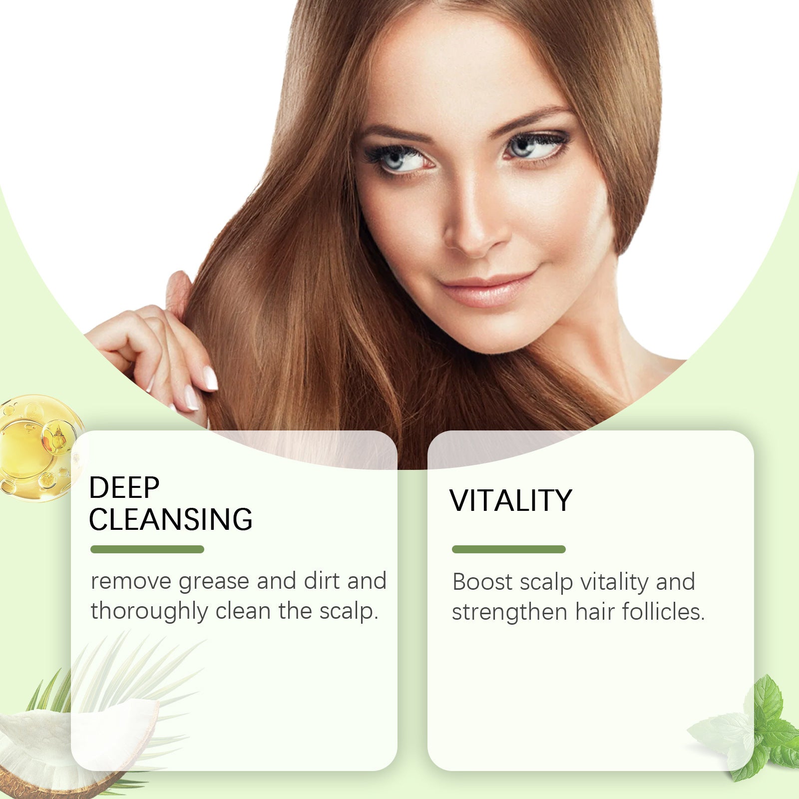 Rosemary Shampoo Bar for Hair Growth and Scalp Oil Control 60g
