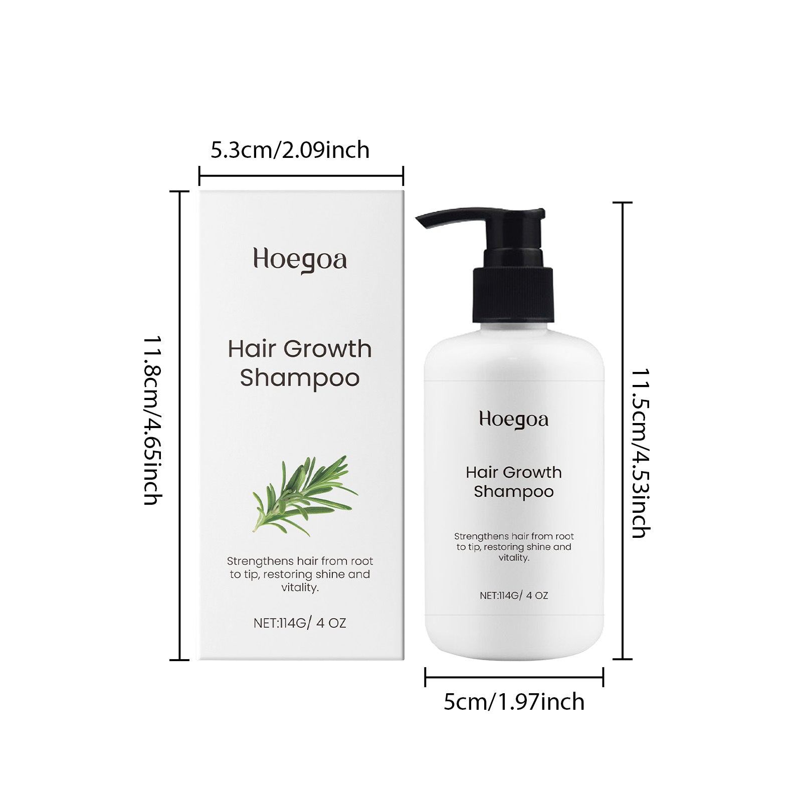 114g Rosemary Hair Growth Shampoo for Thinning Hair and Scalp Care