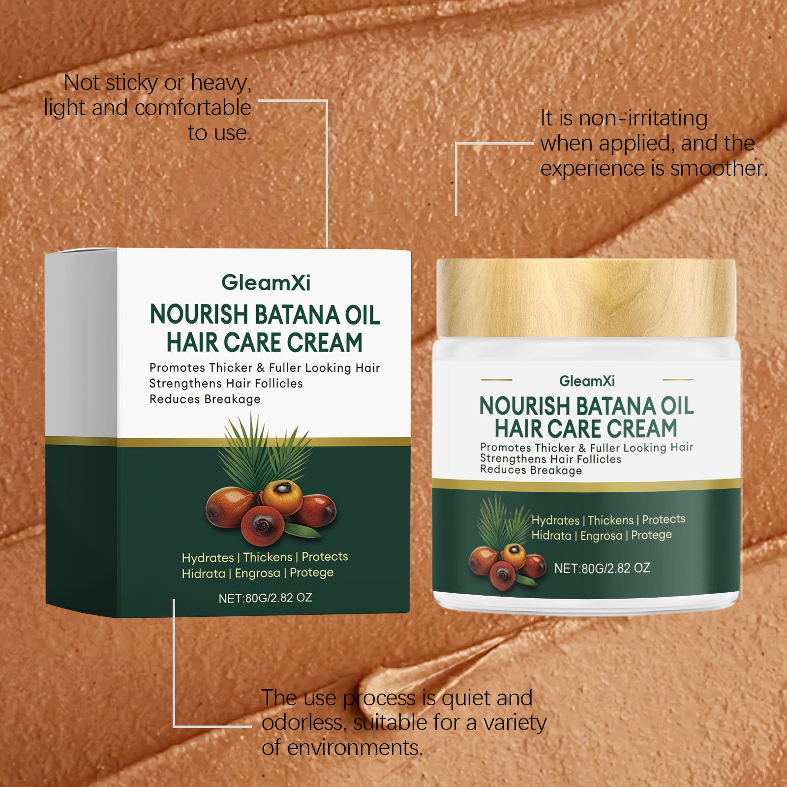 Batana Oil Hair Care Cream Hydrating Strengthening Hair Mask 80g - 13