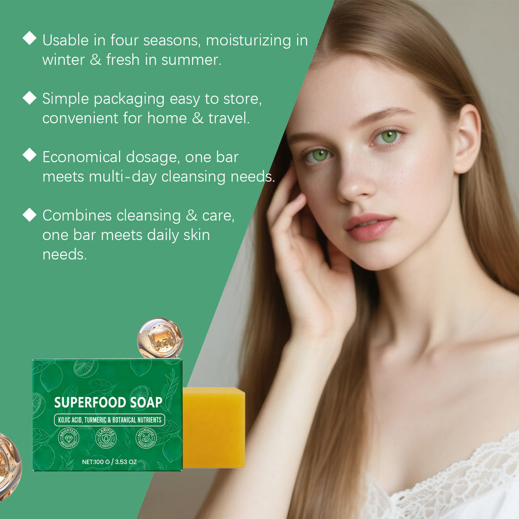 Kojic Acid and Turmeric Botanical Soap Bar for Skin Brightening
