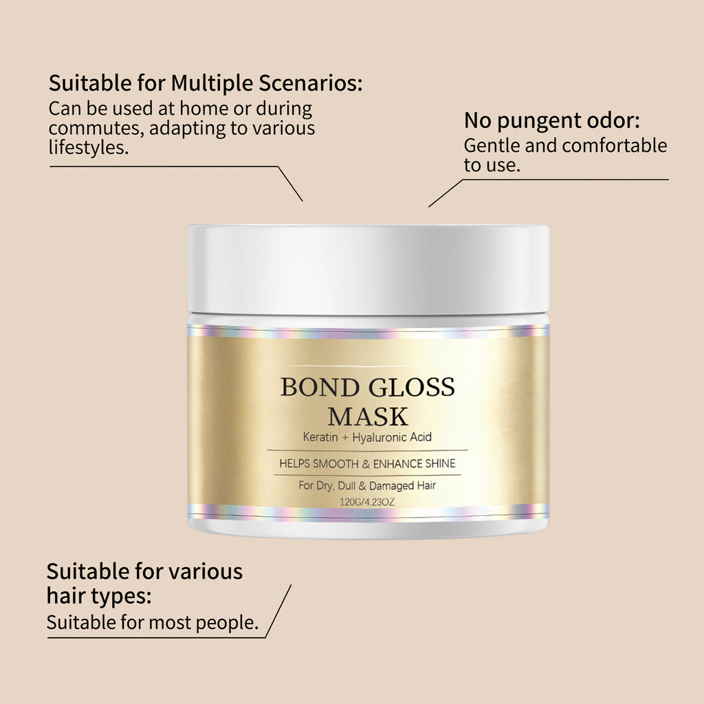 Bond Gloss Hair Mask with Keratin and Hyaluronic Acid 120g