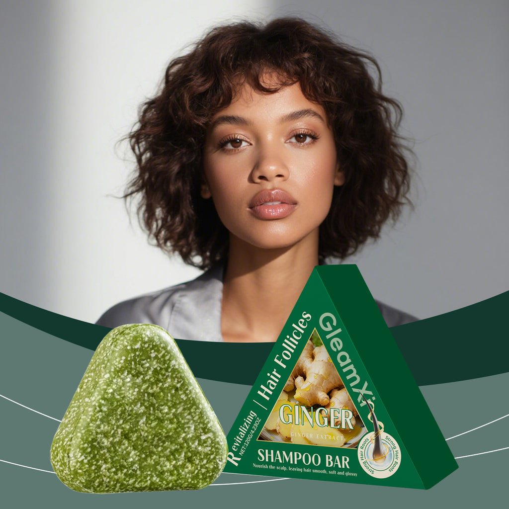 Ginger Extract Solid Shampoo Bar for Hair Loss and Scalp Nourishment