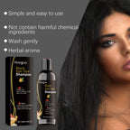 Natural Herbal Black Hair Dye Shampoo for Grey Coverage 100ml