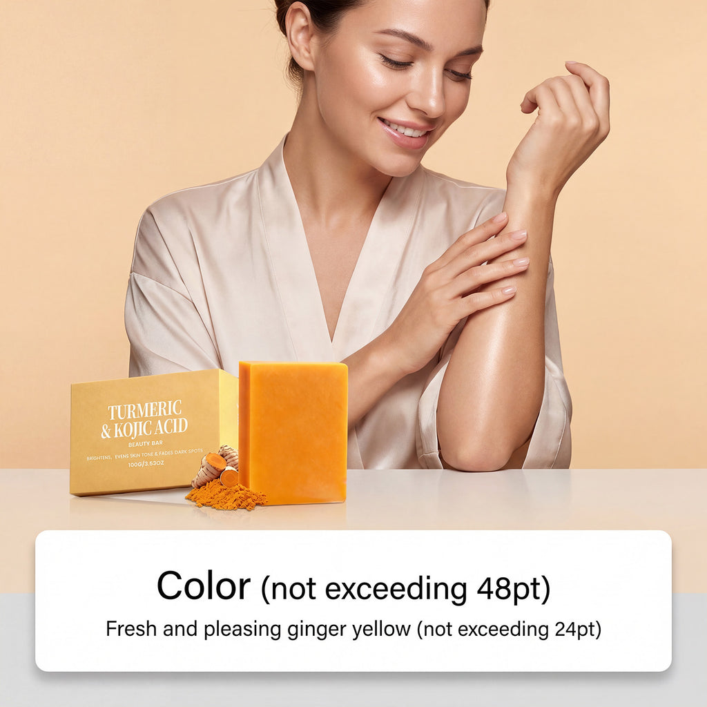 Turmeric and Kojic Acid Cleansing Beauty Bar for Face and Body