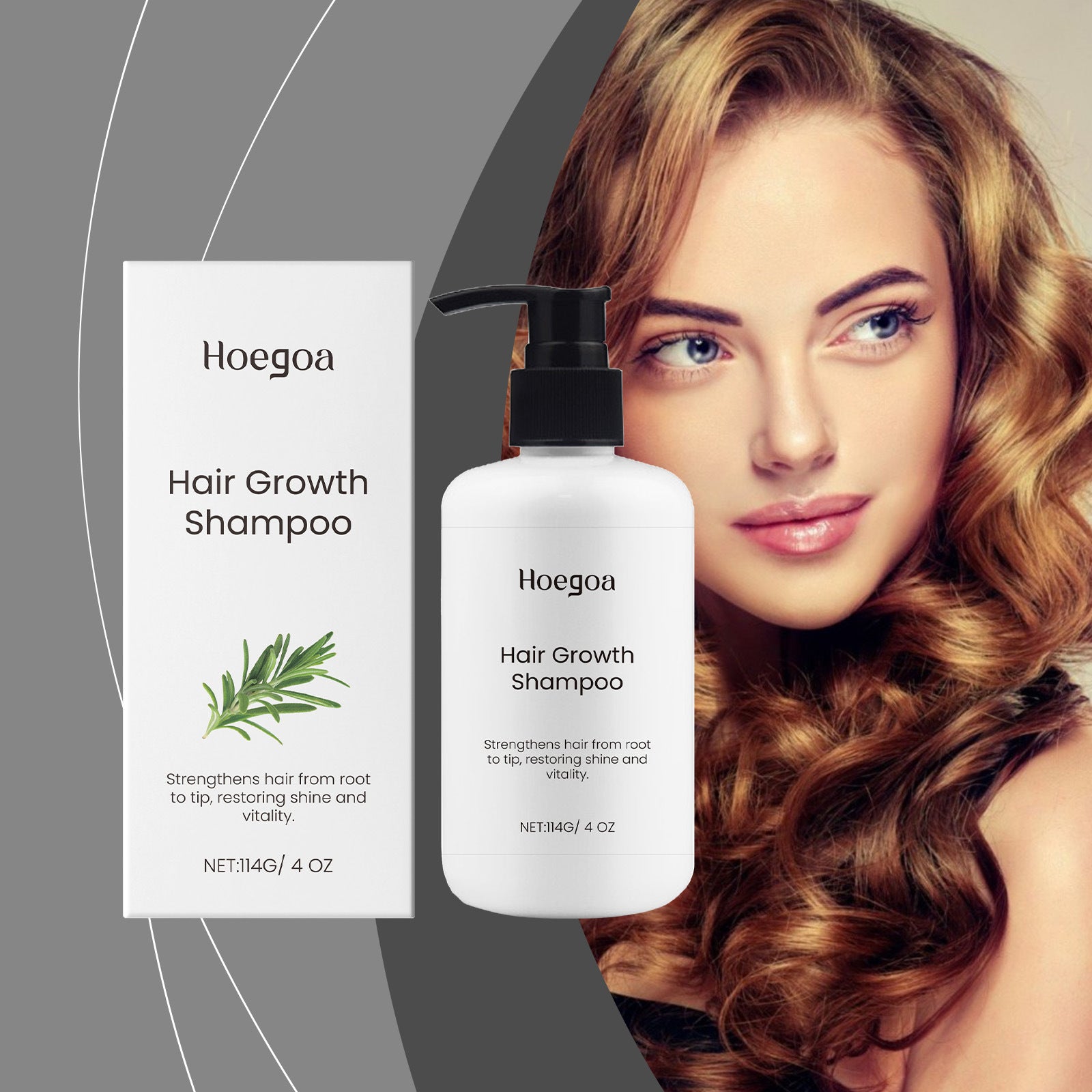 114g Rosemary Hair Growth Shampoo for Thinning Hair and Scalp Care