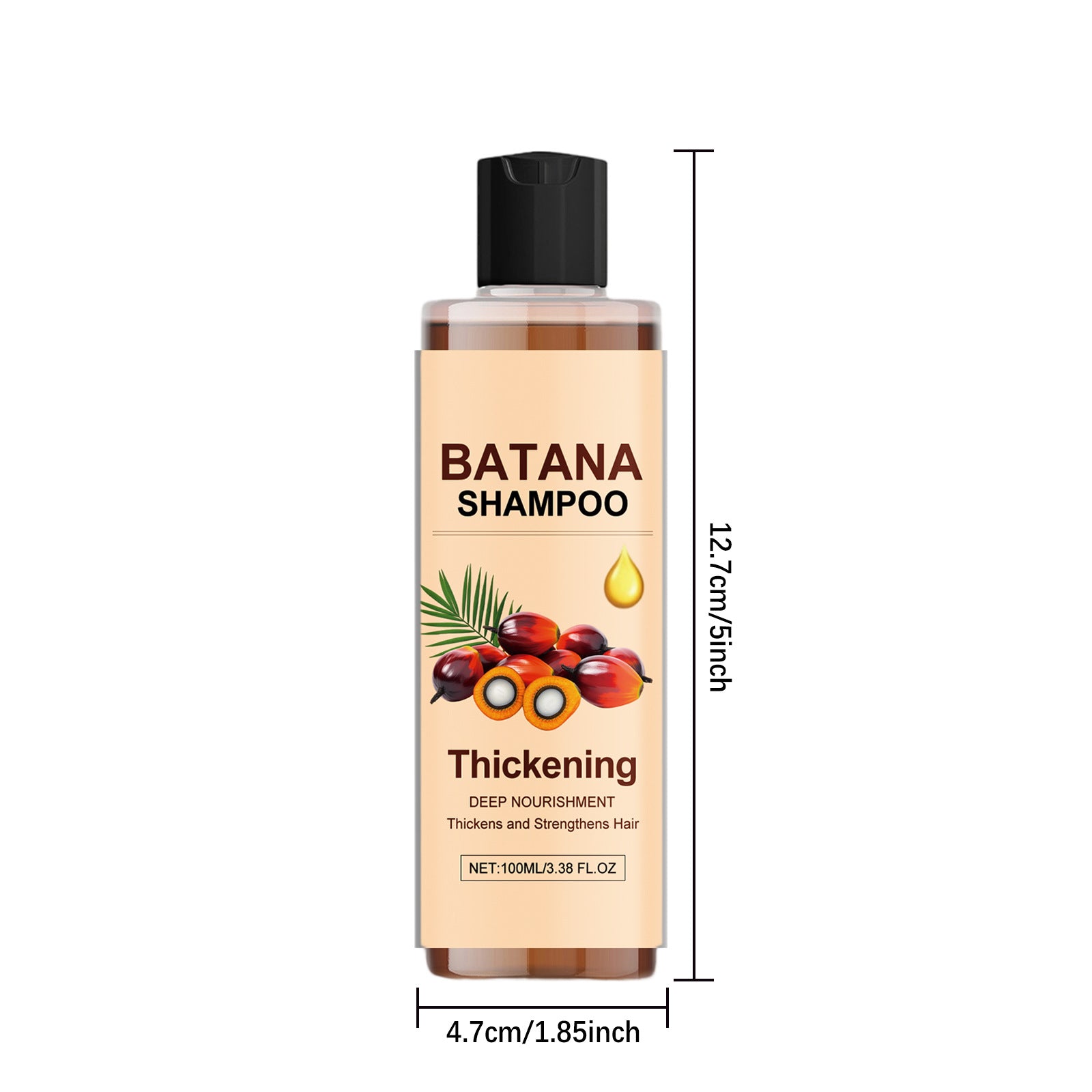 Batana Oil Hair Shampoo 100ml for Thickening and Strengthening Hair - 7